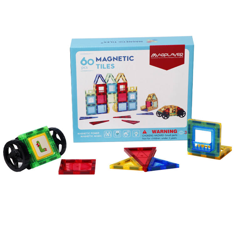 60 pcs Magnetic Tiles