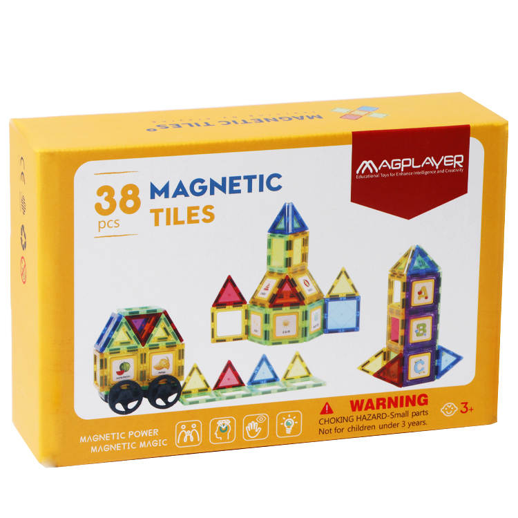 38 pcs Magnetic Tiles