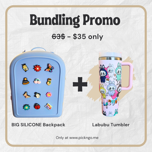 Big Silicone Backpack + Tumbler